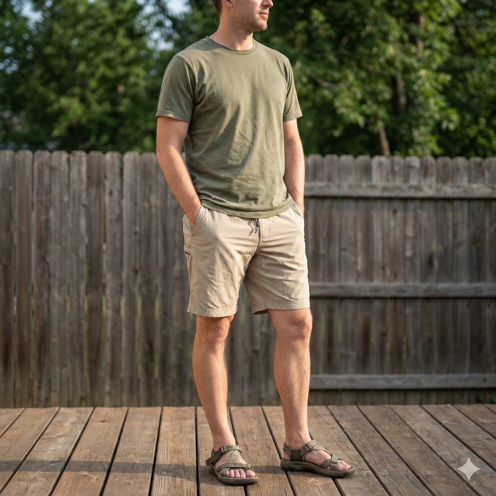 Kuhl Kruiser Shorts Mens XXL Tan Lightweight Stretch Outdoors Gorpcore‎